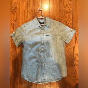 Polo denim collared t-shirt